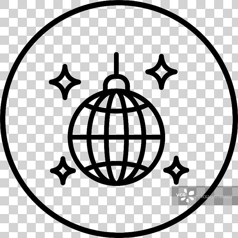 迪斯科球图标设计图片素材