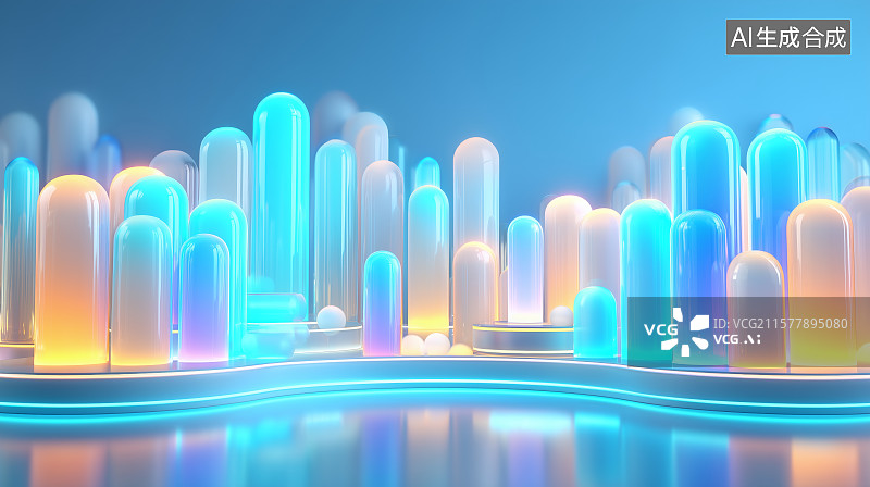 【AI数字艺术】未来城市景观图片素材