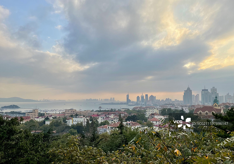 青岛信号山公园图片素材