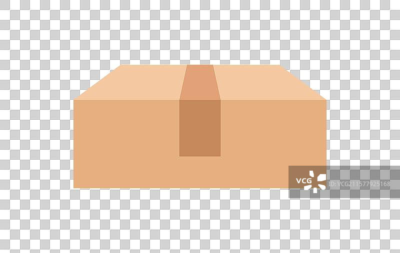 棕色邮政包裹箱纸箱图片素材