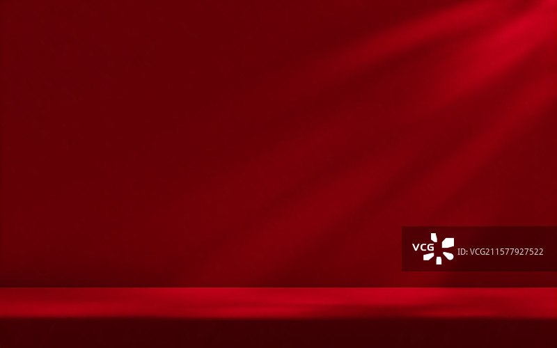 阳光照射下的红色工作室墙壁图片素材