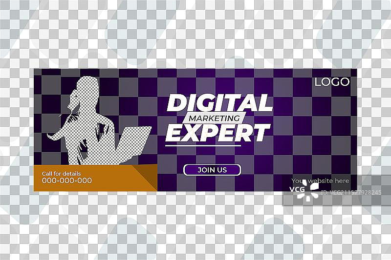 渐变新年社交媒体封面模板图片素材