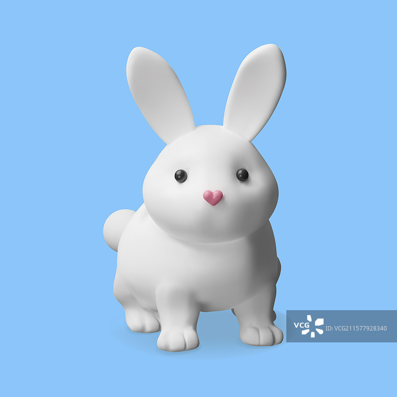 3D渲染兔子图片素材