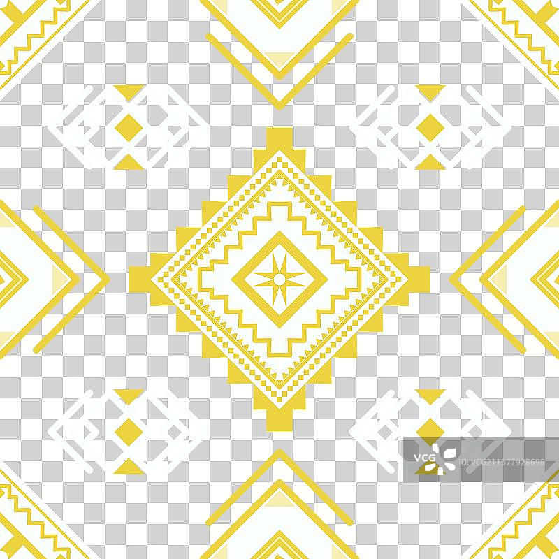 无缝图案的原住民三角形和方形形状图片素材