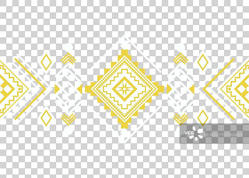 几何图案的本土形状织物和地毯图片素材