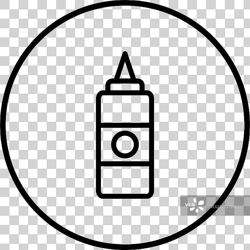 酱料瓶图标设计图片素材