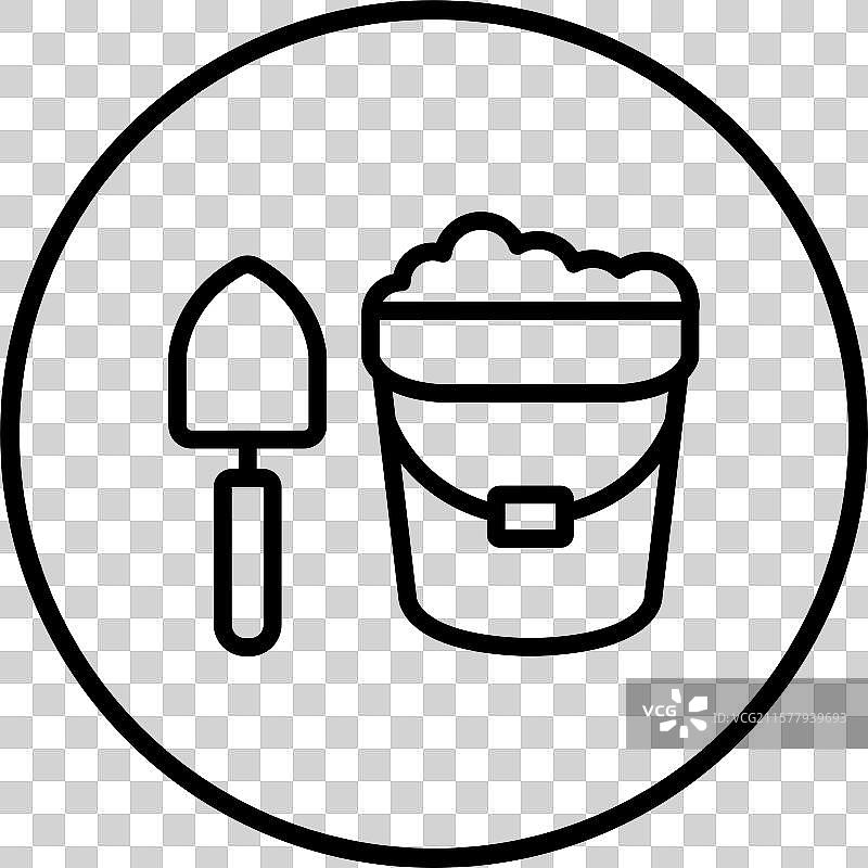 沙桶图标设计图片素材