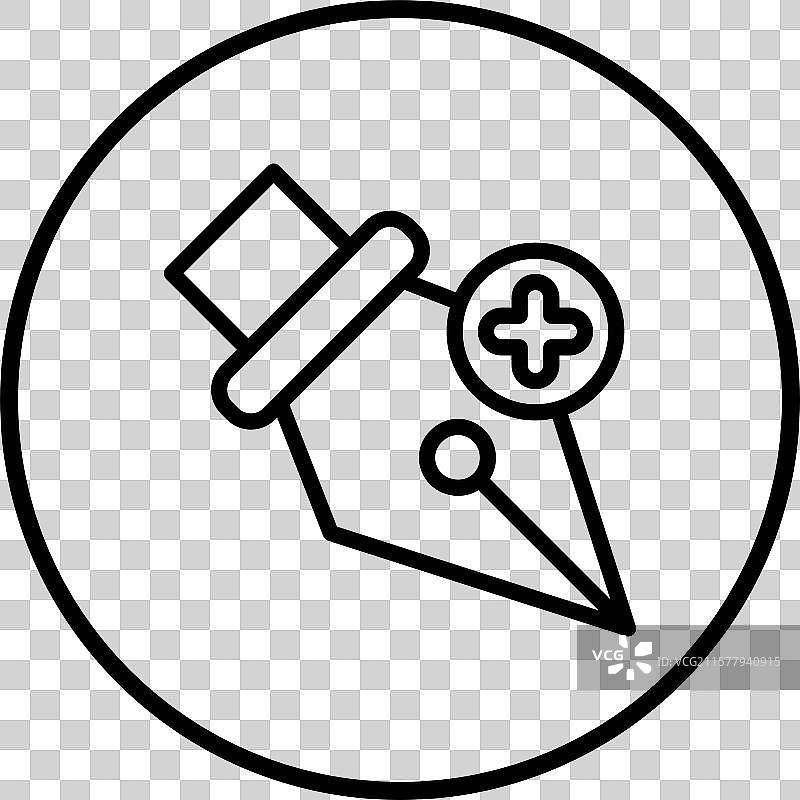 添加锚点图标设计图片素材