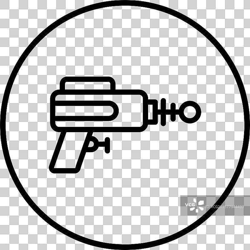 激光枪图标设计图片素材