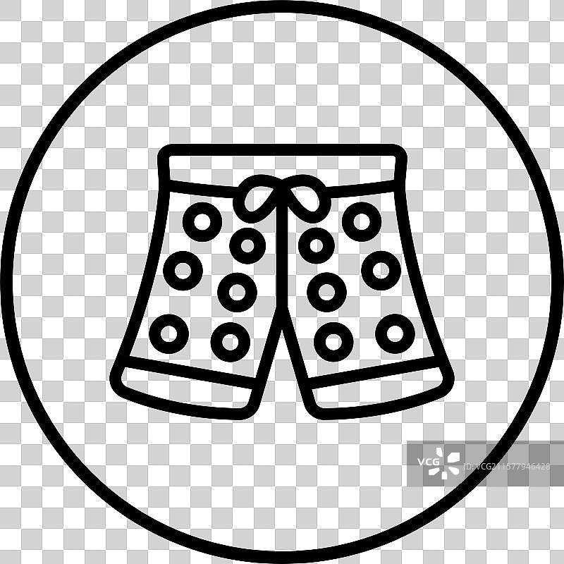 游泳短裤图标设计图片素材