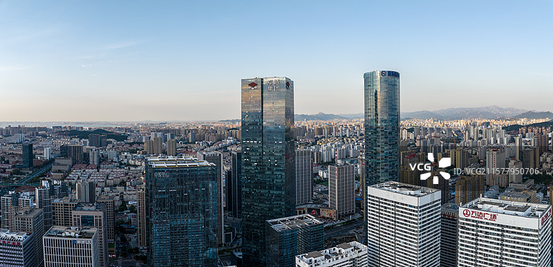 青岛卓越世纪中心航拍图片素材