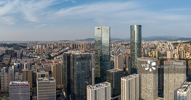 青岛卓越世纪中心航拍图片素材