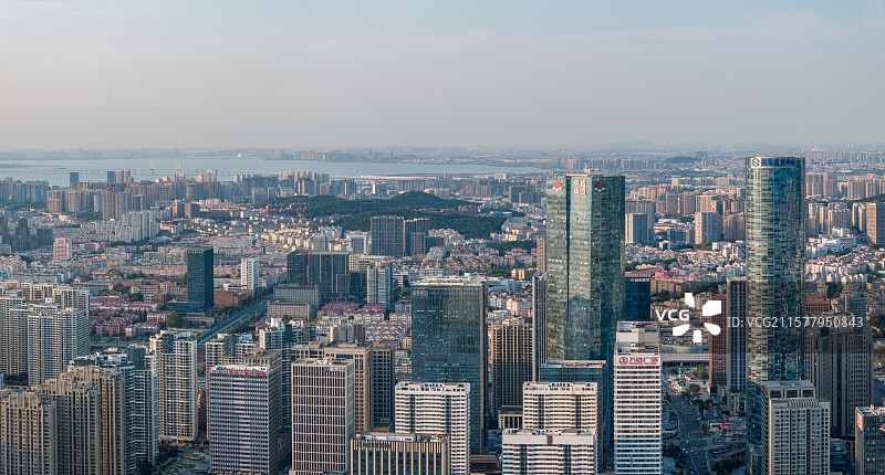 青岛卓越世纪中心航拍图片素材