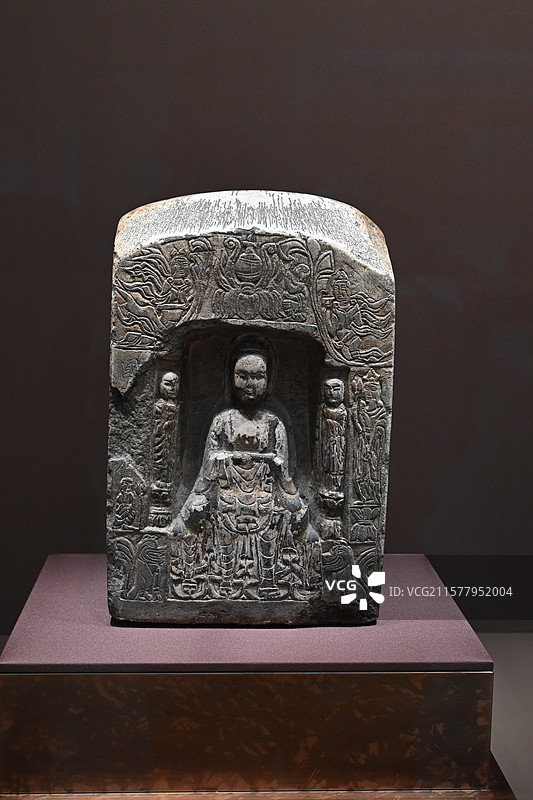 上海博物馆东馆雕塑馆，中国古代雕塑图片素材