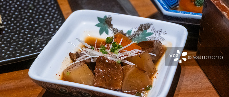日本食物萝卜烧牛舌图片素材