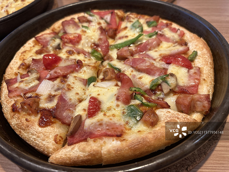 火腿披萨图片素材