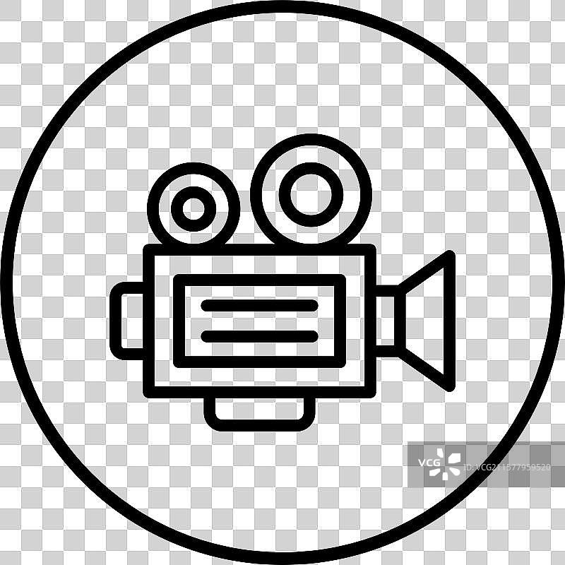 电影摄影机图标设计图片素材