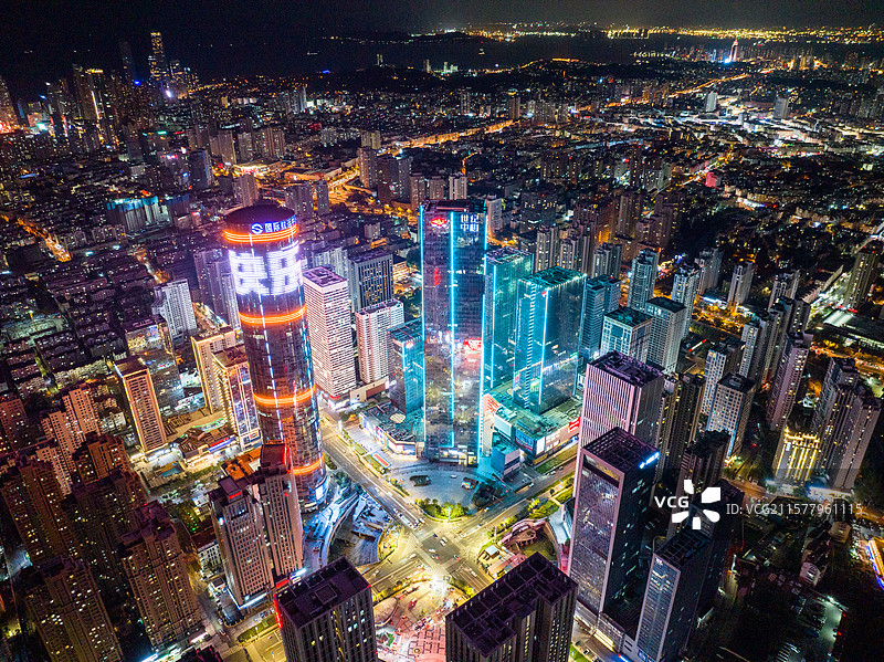 青岛卓越世纪中心航拍图片素材