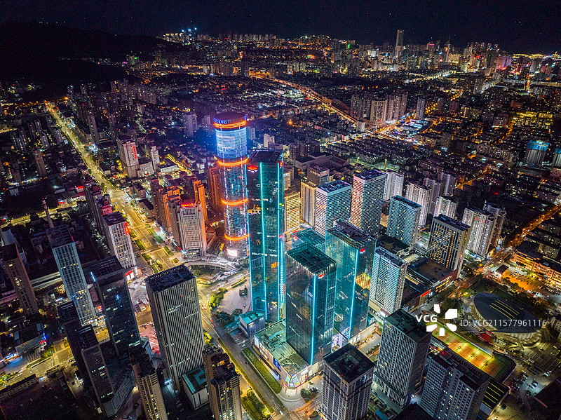 青岛卓越世纪中心航拍图片素材