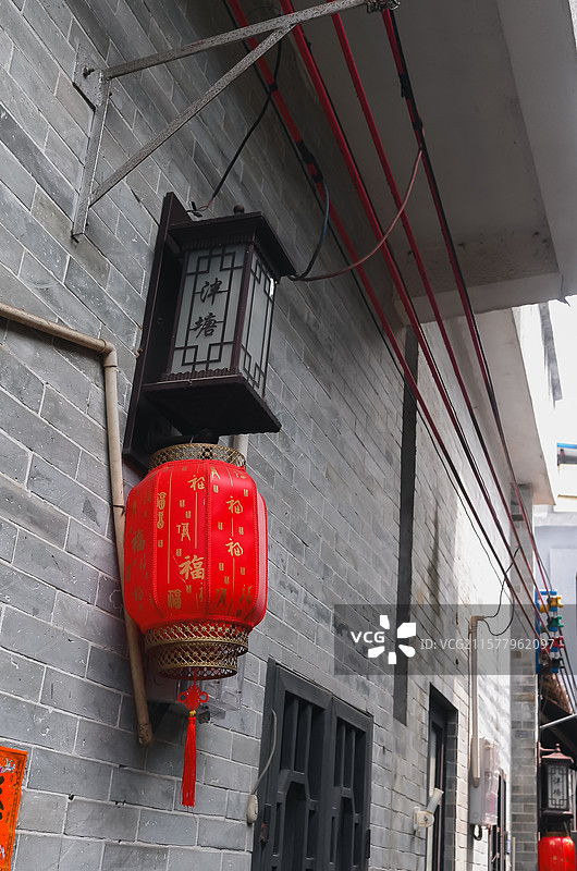 广州街头摄影，泮塘五约历史文化街区街拍。图片素材