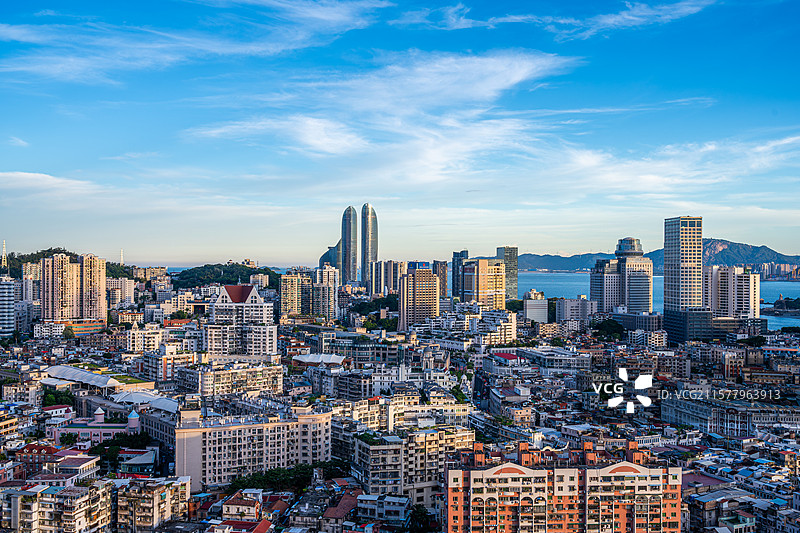 厦门中华片区 中山路 世贸双子塔 中华城图片素材