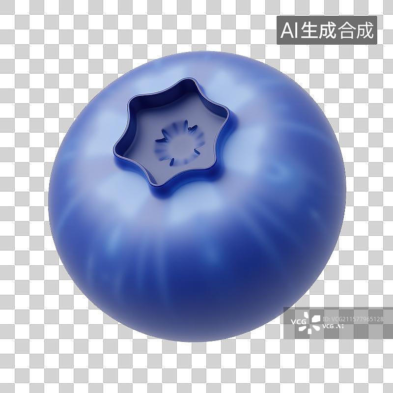 【AI数字艺术】圆润饱满的蓝莓图片素材
