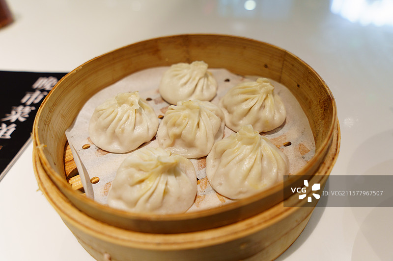 上海蟹粉小笼包图片素材