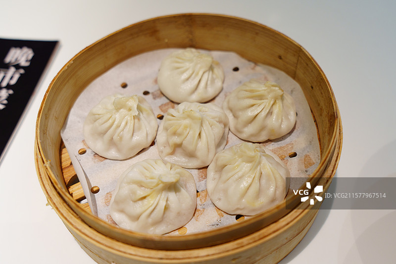 上海蟹粉小笼包图片素材