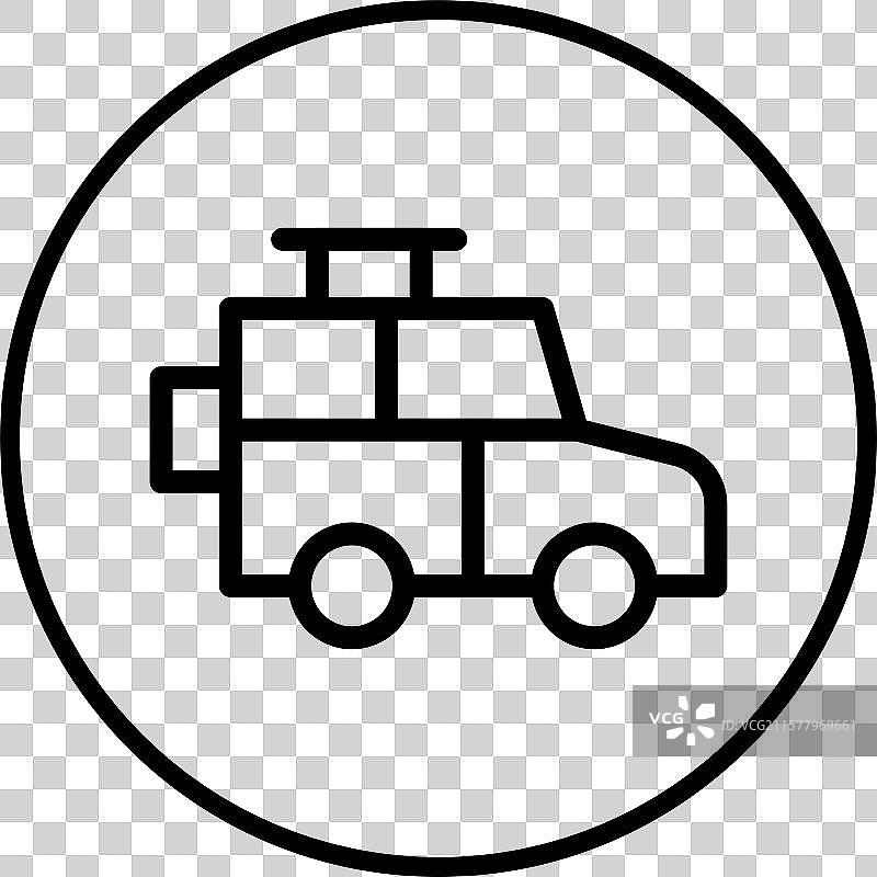 吉普车图标设计图片素材