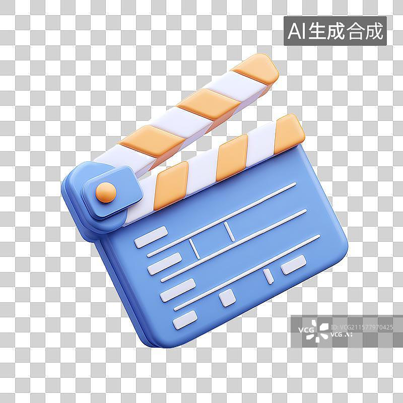 【AI数字艺术】电影开拍场记板图片素材