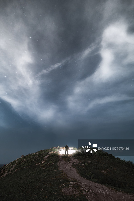 惠来海边夜景风光图片素材