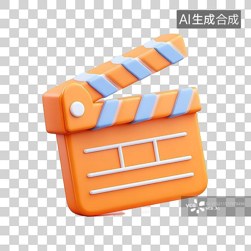 【AI数字艺术】电影开拍场记板图片素材