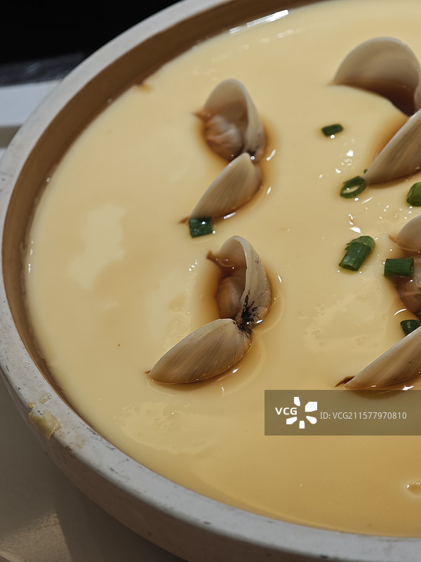 花蛤蒸蛋图片素材