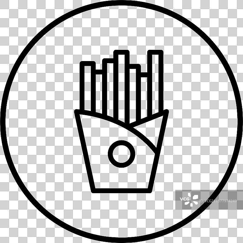 薯条图标设计图片素材