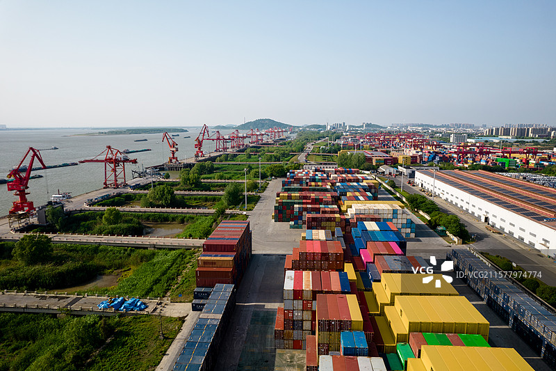 芜湖港图片素材