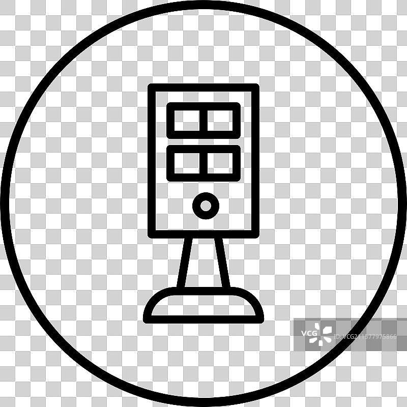 自助服务亭图标设计图片素材