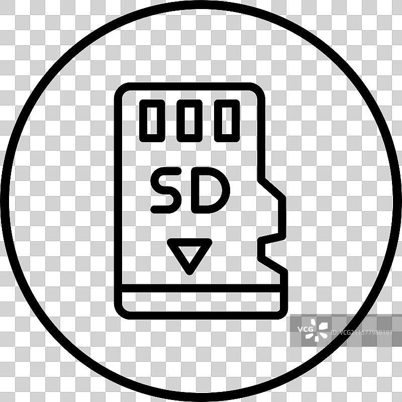 记忆卡图标设计图片素材