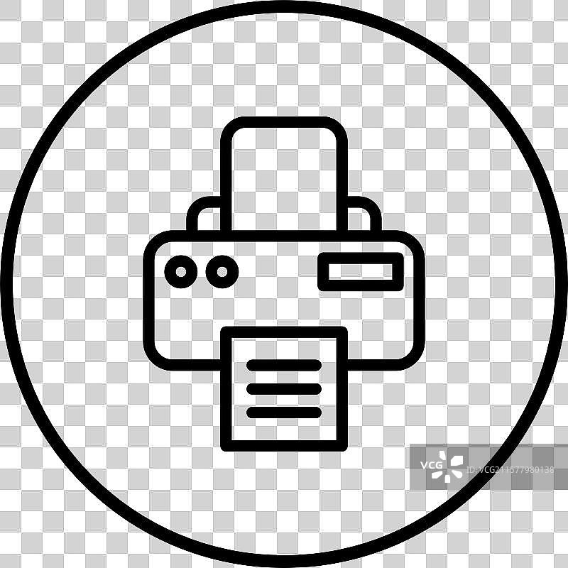 打印机图标设计图片素材