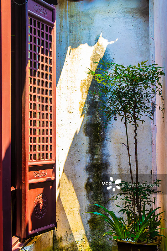 周庄张厅一角图片素材