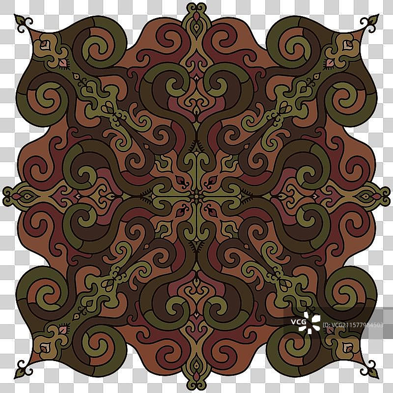 对称的民族构成图片素材