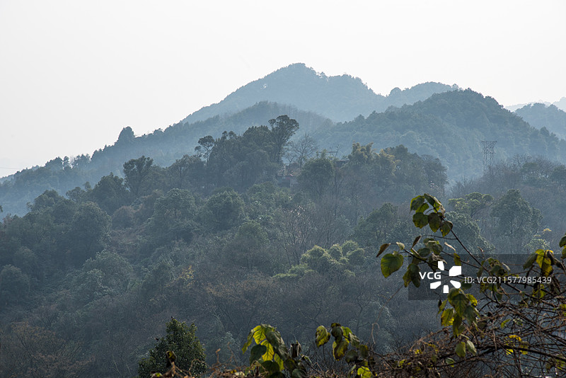 中国重庆山川及农村居民风光图片素材