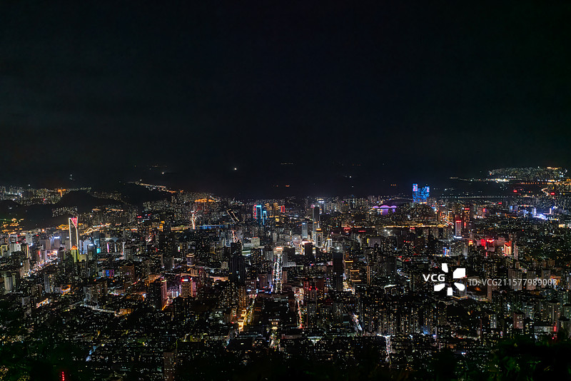 兰州城市夜景（兰州三台阁）图片素材