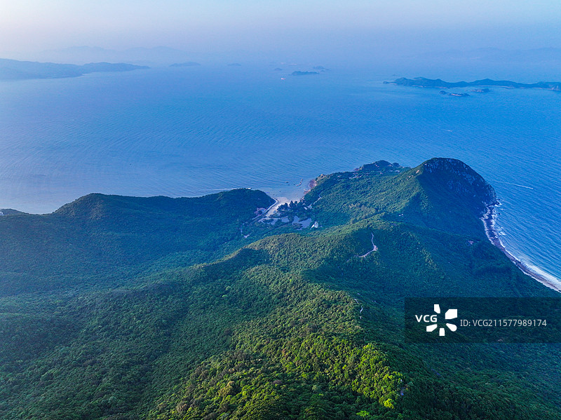 深圳大鹏半岛山海日落景观图片素材