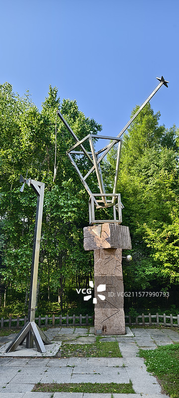 长春世界雕塑公园《光明之都》迈格尔·安吉尔·维利特-秘鲁图片素材