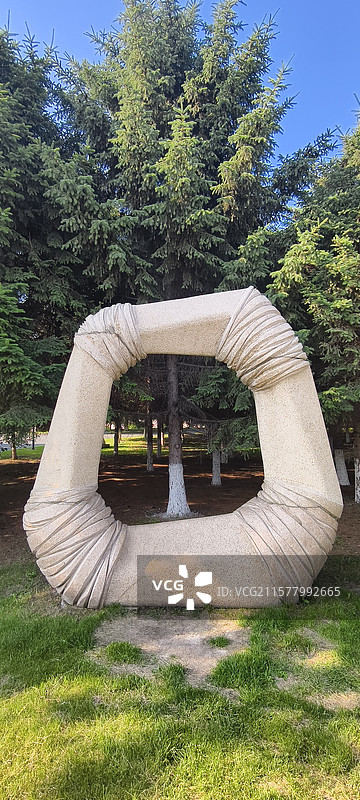 长春世界雕塑公园《友谊之环》阿丽桑德拉 鲁道夫，智利图片素材