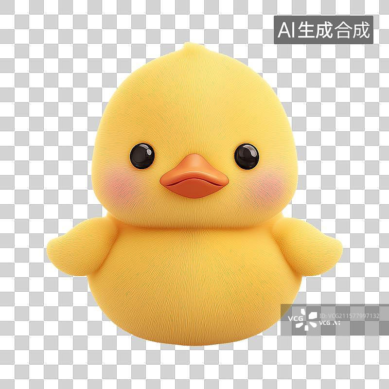 【AI数字艺术】可爱的小黄鸭图片素材