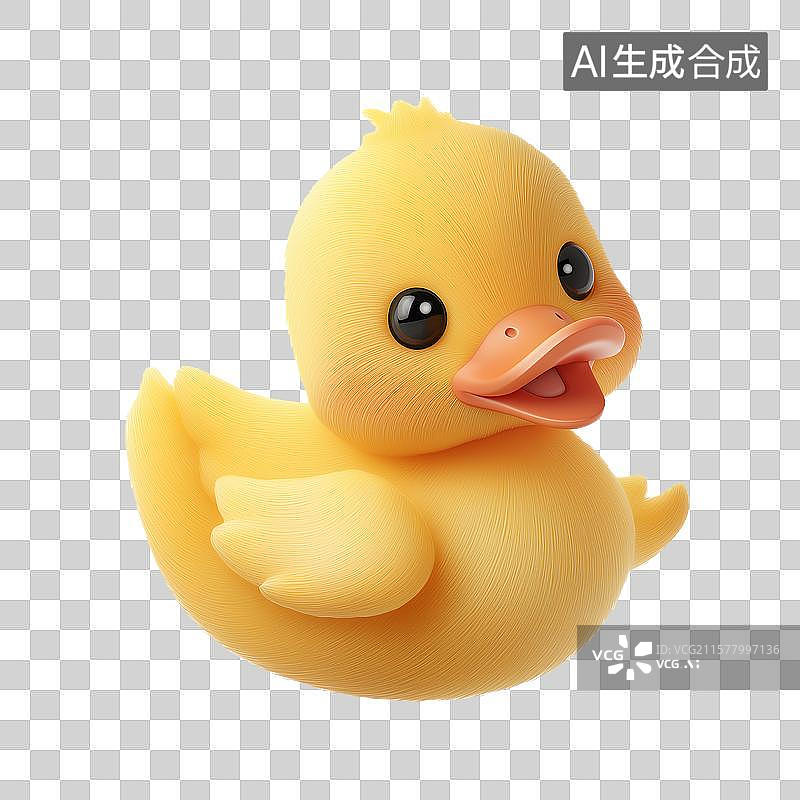 【AI数字艺术】可爱的小黄鸭图片素材