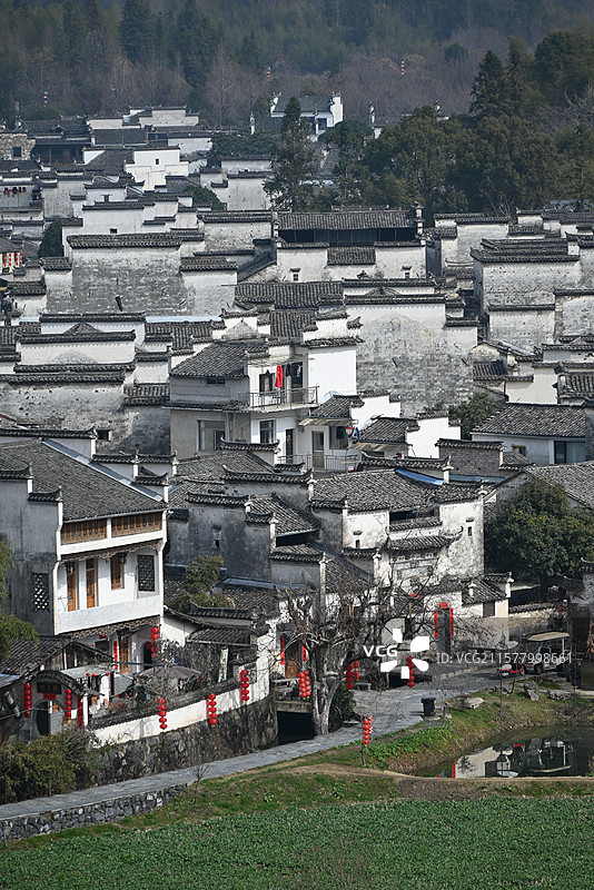 安徽西递 青砖黛瓦间的徽州记忆图片素材