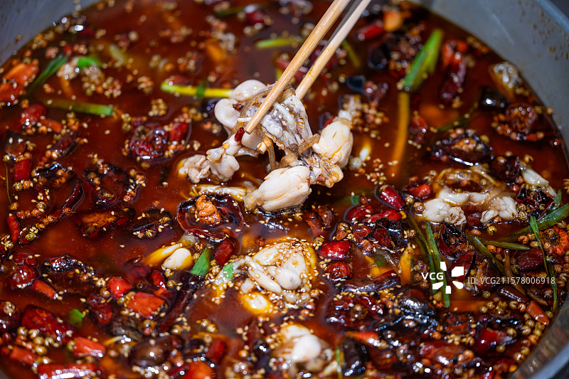 川渝特色菜 美蛙鱼头 美蛙特写图片素材