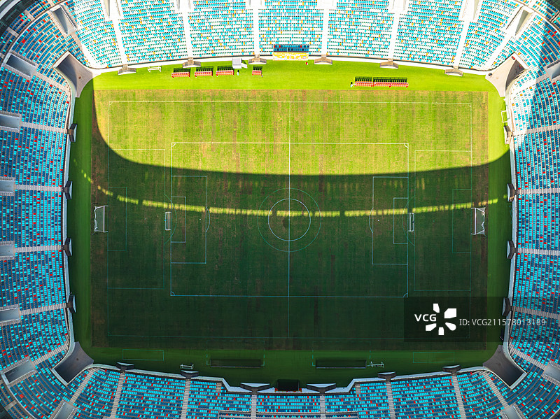 航拍中国苏州昆山奥体中心，苏超联赛苏州主场图片素材